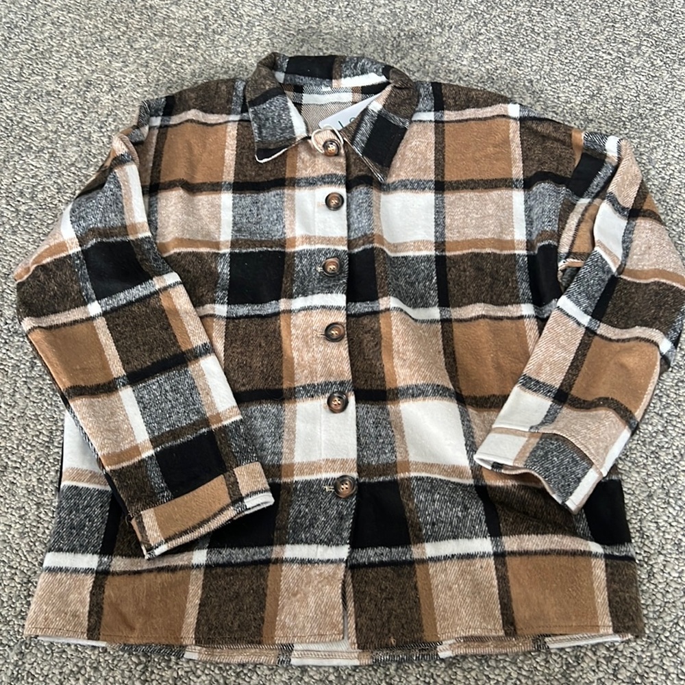 Button Down Flannel Top